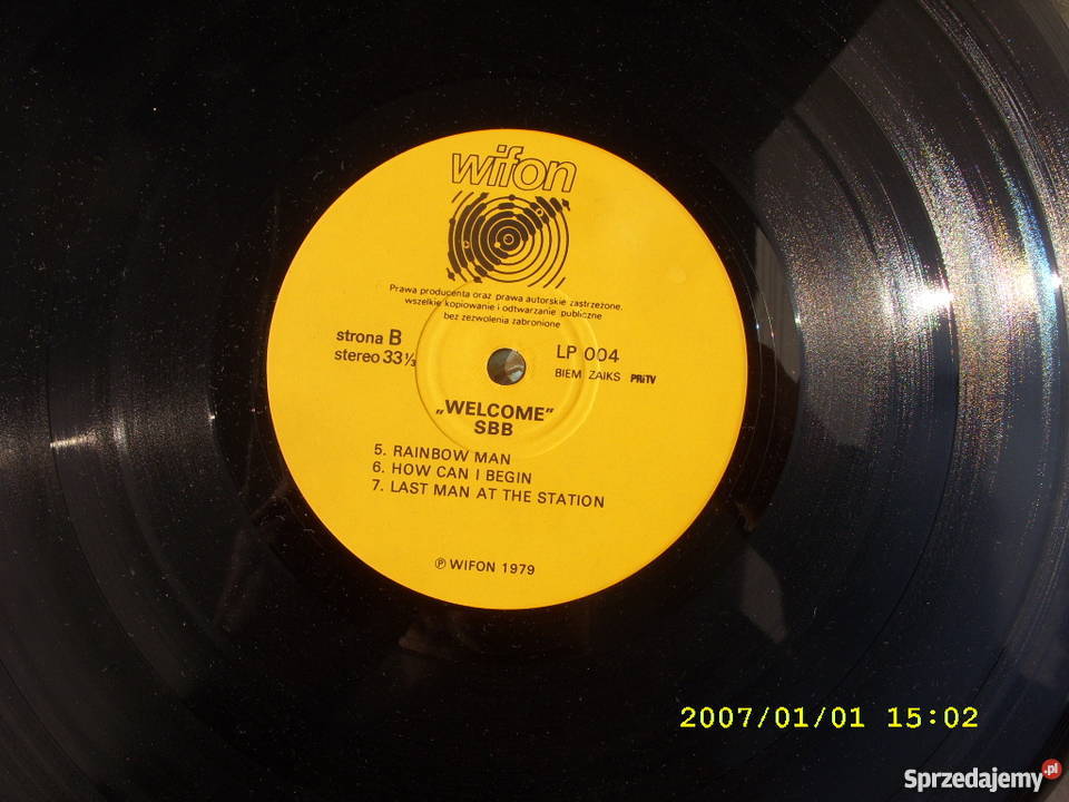 Rock LP SBB WELCOME Wołów