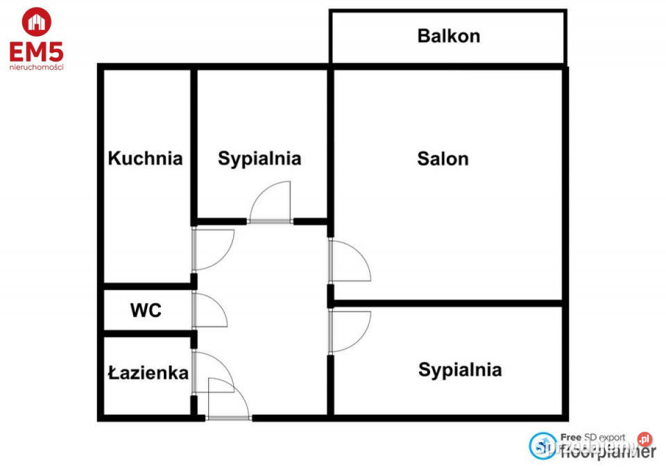 Mieszkanie Białystok 629m2 3 pokojowe Liczba pokoi 3