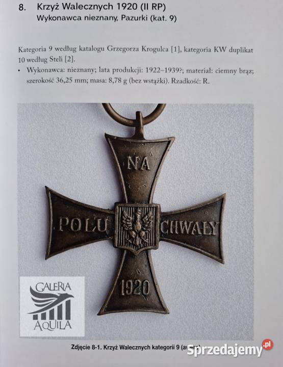Katalog Krzyż Walecznych Mariusz Pecio Wejherowo sprzedam