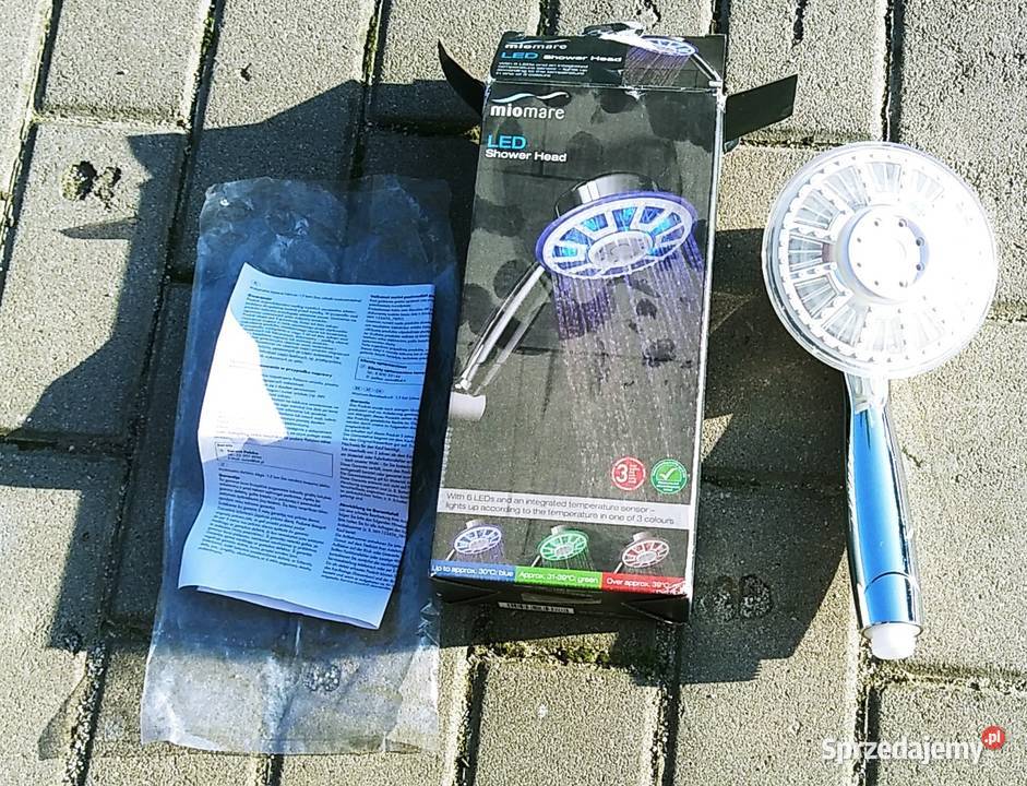 Słuchawka prysznicowa z kolorowym oświetleniem Świdnica sprzedam