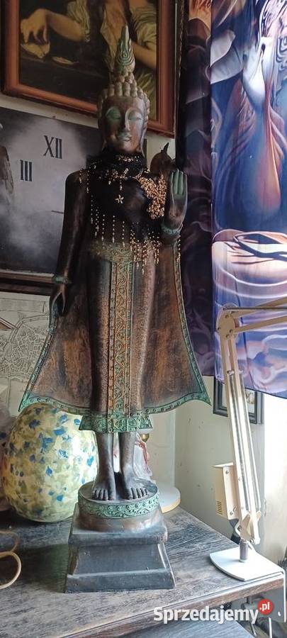 BUDDA 118 WYSOKA CIĘZKI POSĄG BRAK LEWEGO BARKU