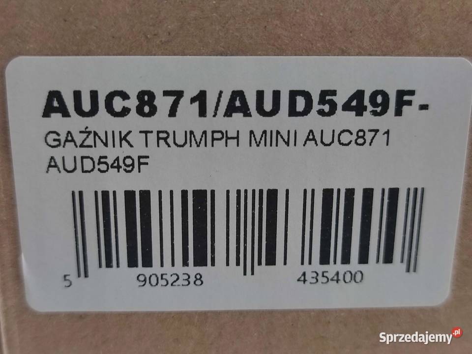 GAŹNIK TRIUMPH SPITFIRE 1300 AUC871 AUD549F lubelskie