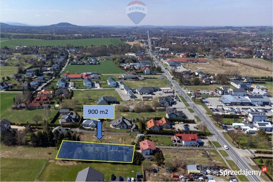 Działka usługowohandlowa ruchliwa droga Jaworze Wynajem