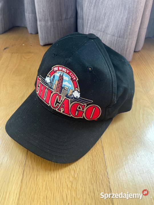 Czapka z daszkiem Chicago snapback haft Nakrycia głowy