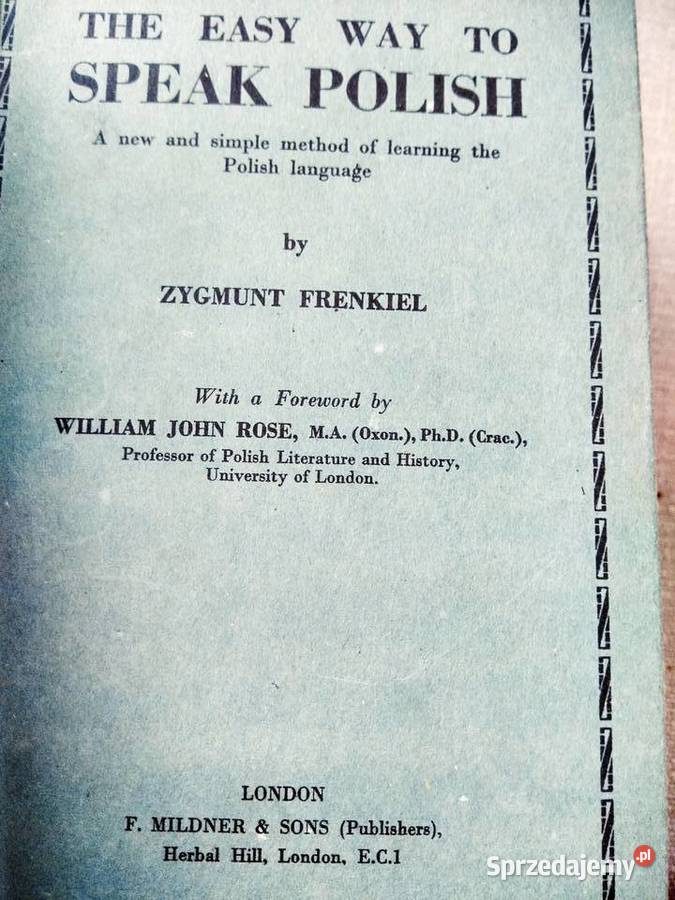 The easy way to speak polish stare książki Warszawa sprzedam
