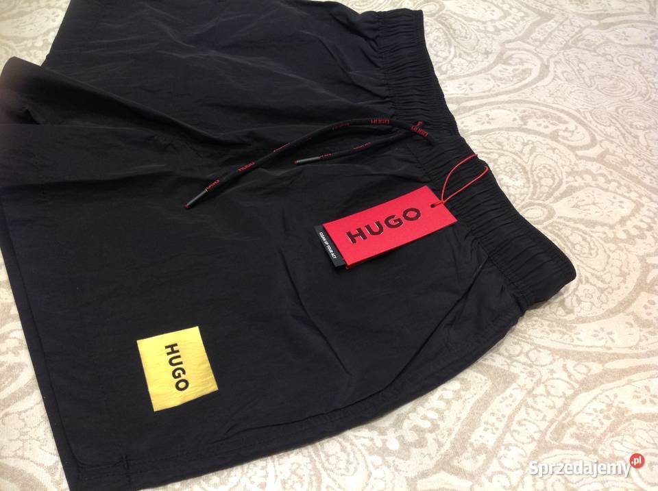 Szorty Kąpielowe Męskie HUGO BOSS M Czarne NOWE Nowa Sól