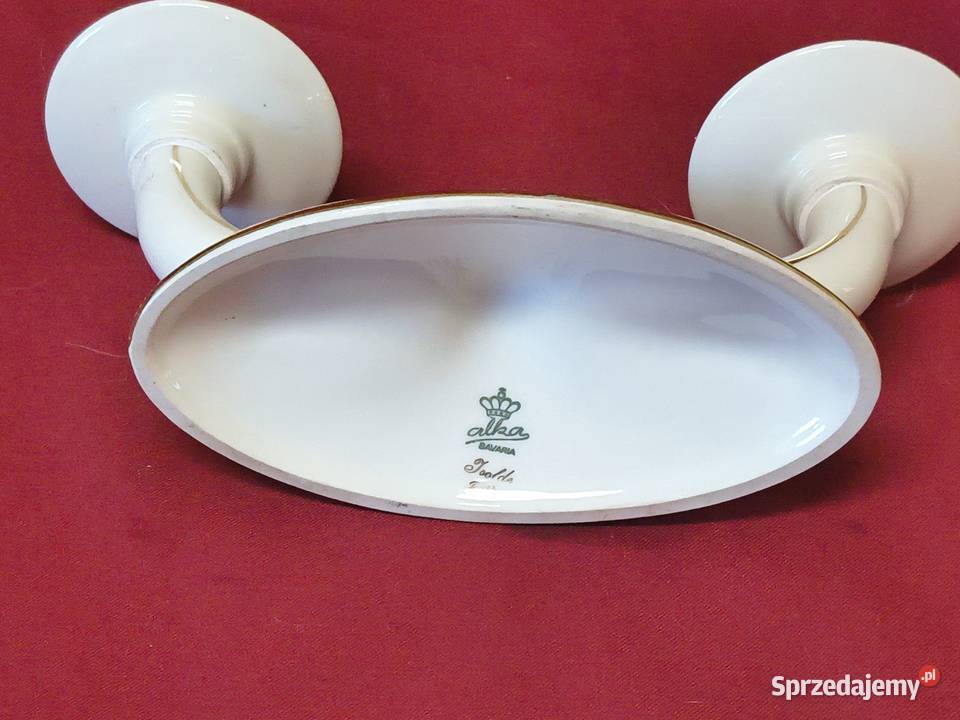 świecznik porcelana Alka Porcelana i szkło łódzkie