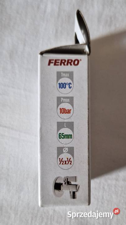 Kurek kulowy kątowy 12x 12z rozetą i filtrem Warszawa