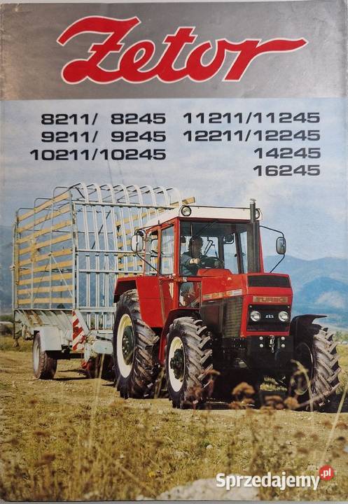Zetor 16245 Instrukcja katalog obsługi napraw
