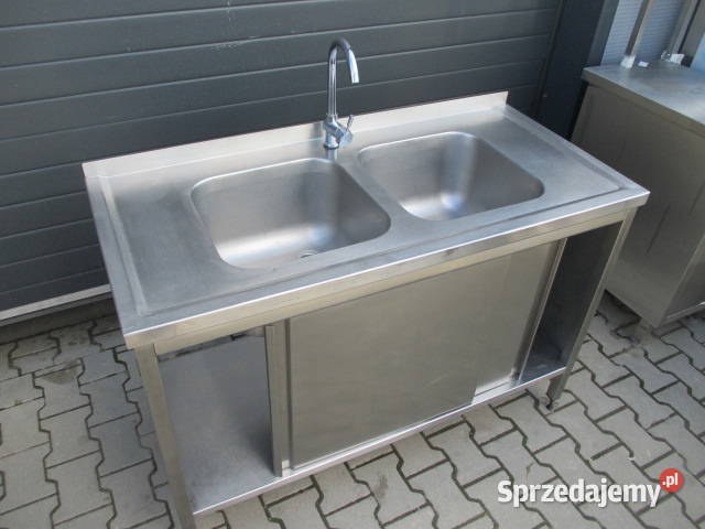 Zlew Gastronomiczny 2 Komorowy Drzwi Suwane Ostrów Wielkopolski sprzedam