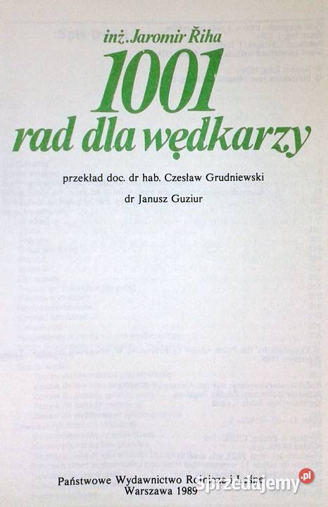 1001 rad wędkarzy Jaromir Riha Chełm