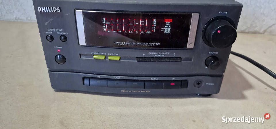 Wzmacniacz Korektor graficzny equalizer Philips Audio Międzychód