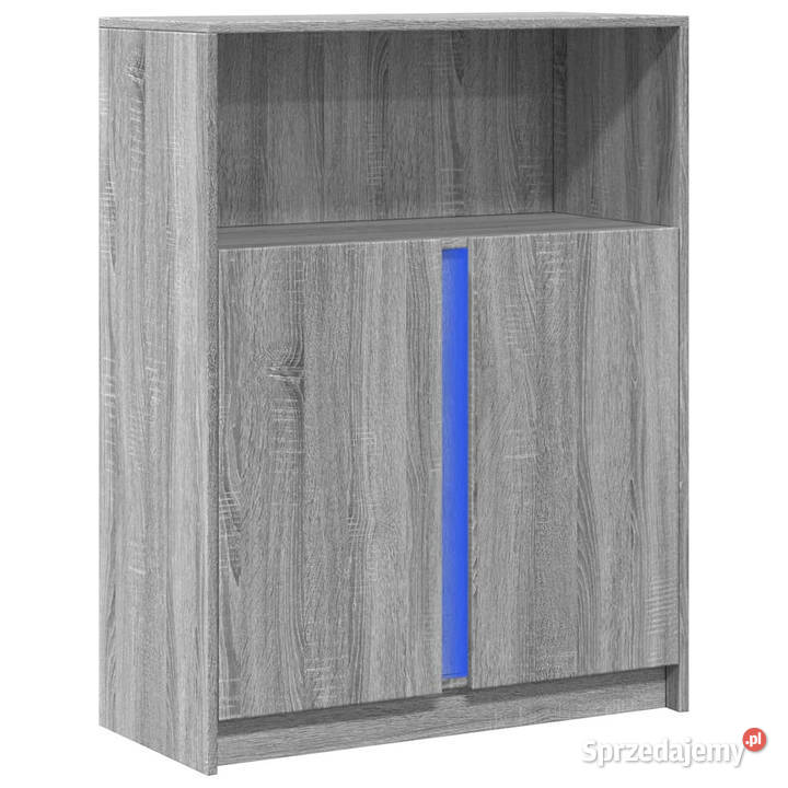 Szafka z LED szary dąb sonoma 77x34x100 WM852150