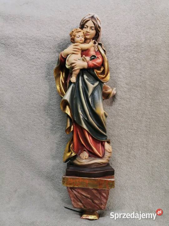 MADONNA RZEZBA MatkiBoskiej z dzieciątkiem XX Antyki dolnośląskie Wrocław