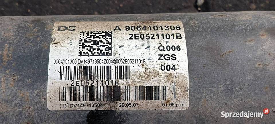 WAŁ NAPĘDOWY MERCEDES SPRINTER W906 A9064101306 Pozostałe Lipno