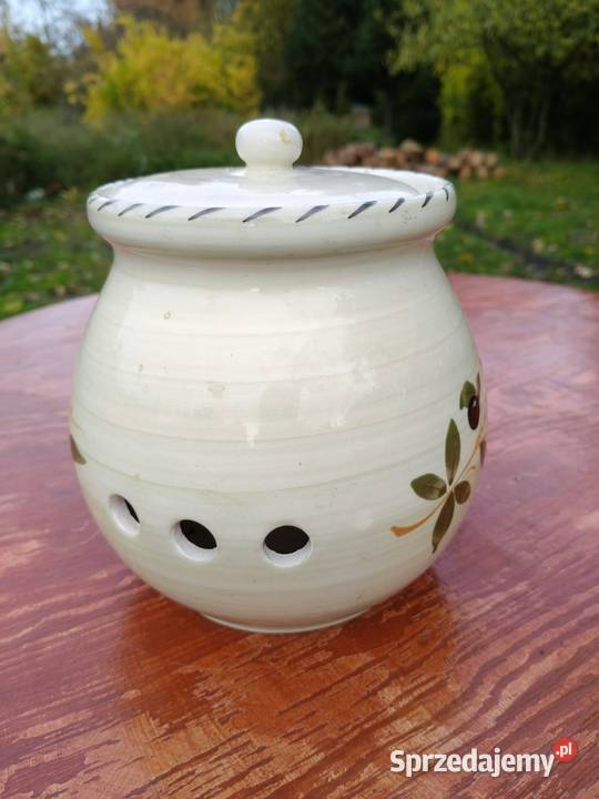 Ceramiczny pojemnik na cebulę szalotkę czosnek Wrocław