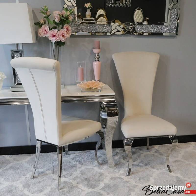 Krzesła glamour Ottavio Tapicerowane Do jadalni mazowieckie Warszawa