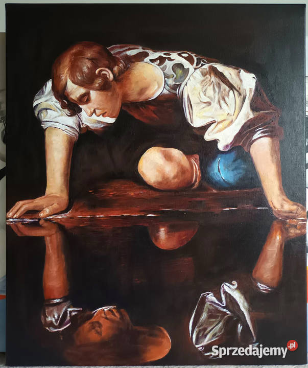 Kopia obrazu Caravaggia Narcyz