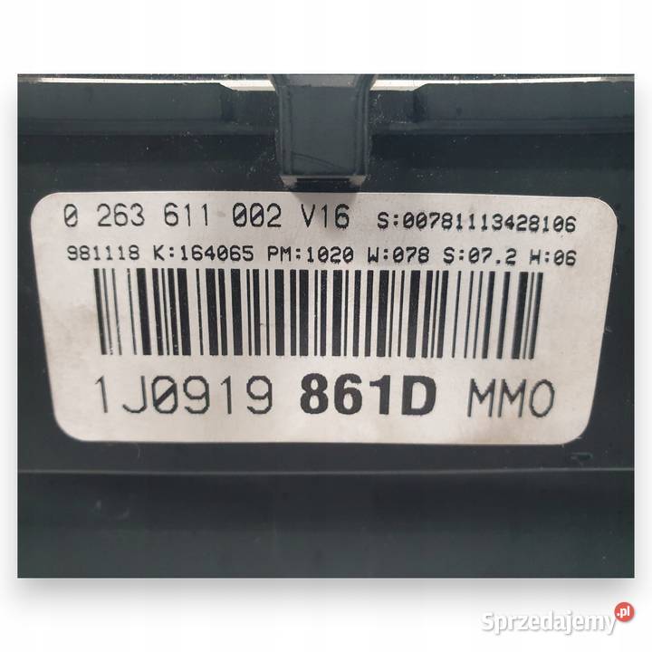 LICZNIK ZEGARY 1J0919861D VW Golf IV Bora 14 16