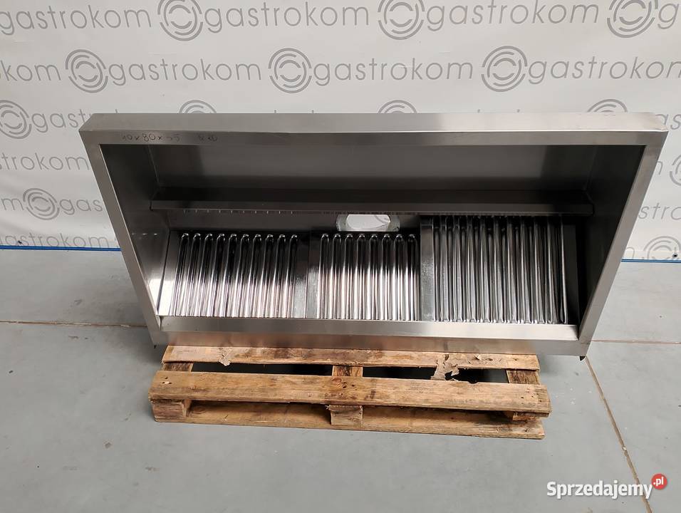 OKAP GASTRONOMICZNY 140x80 PRZYŚCIENNY TRAPEZOWY Wrocław