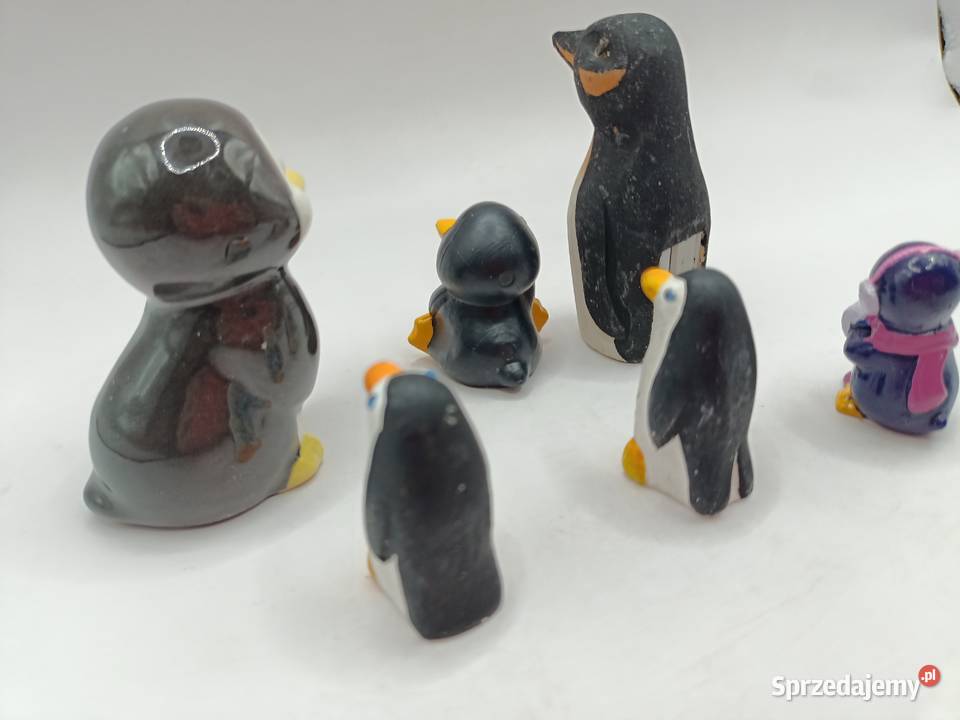 Ozdoby mini ptaki pingwiny rodzina Zamość