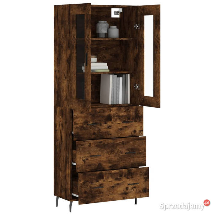 Witrynka przydymiony dąb 695x34x180 materiał Warszawa sprzedam