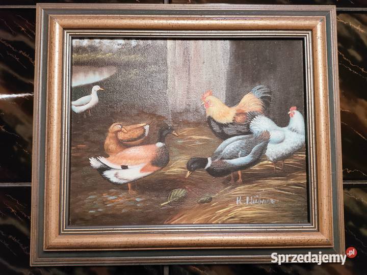2 obrazy olejne Heinrich Knauf