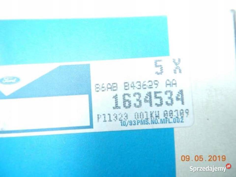 MOCOWANIE WKŁADKI ZAMKA KLAPY FORD SIERRA 8793