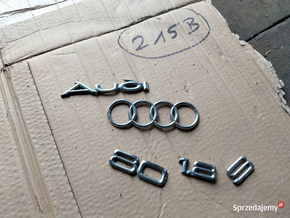 AUDI 80 B3 B4 90 Q AUDI ZNACZEK EMBLEMAT NAPIS lubelskie Kamień-Kolonia