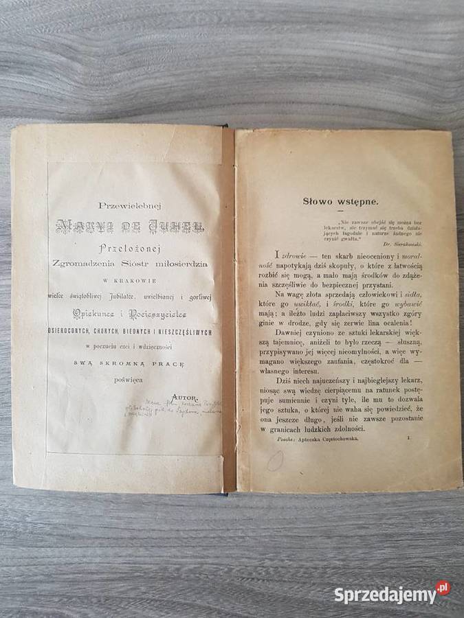 Apteczka częstochowska I Poech 1896 Nowy Sącz sprzedam