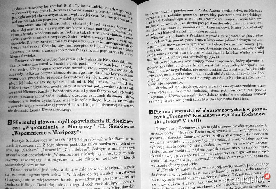 Wypracowania Gotowe wzory Gimnazjum kl 3 Barbara Chełm