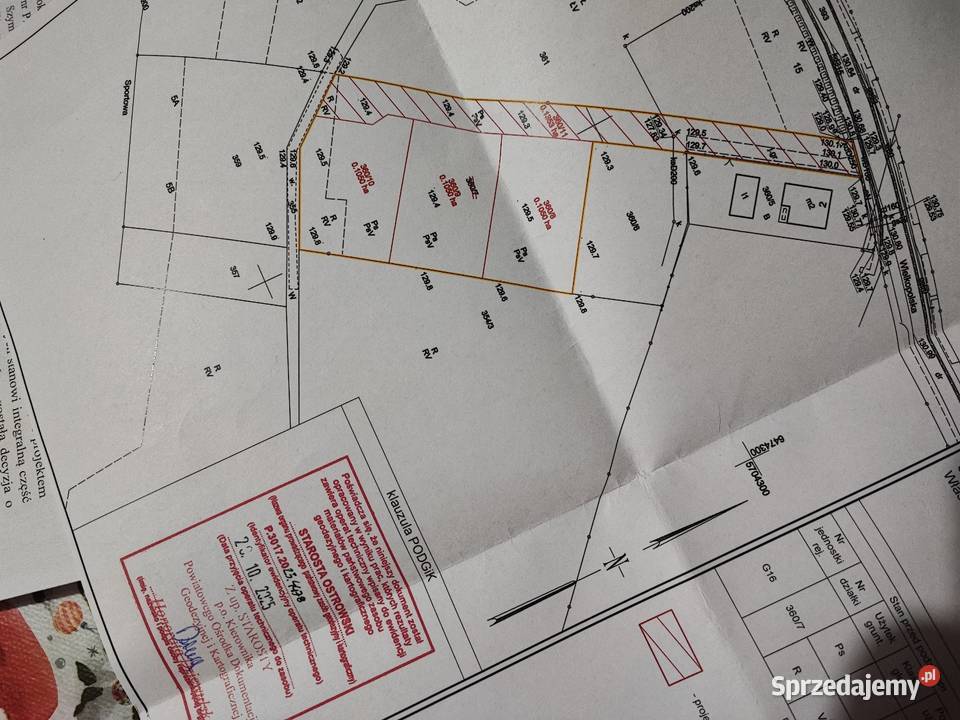 Działka budowlana woda Sośnie