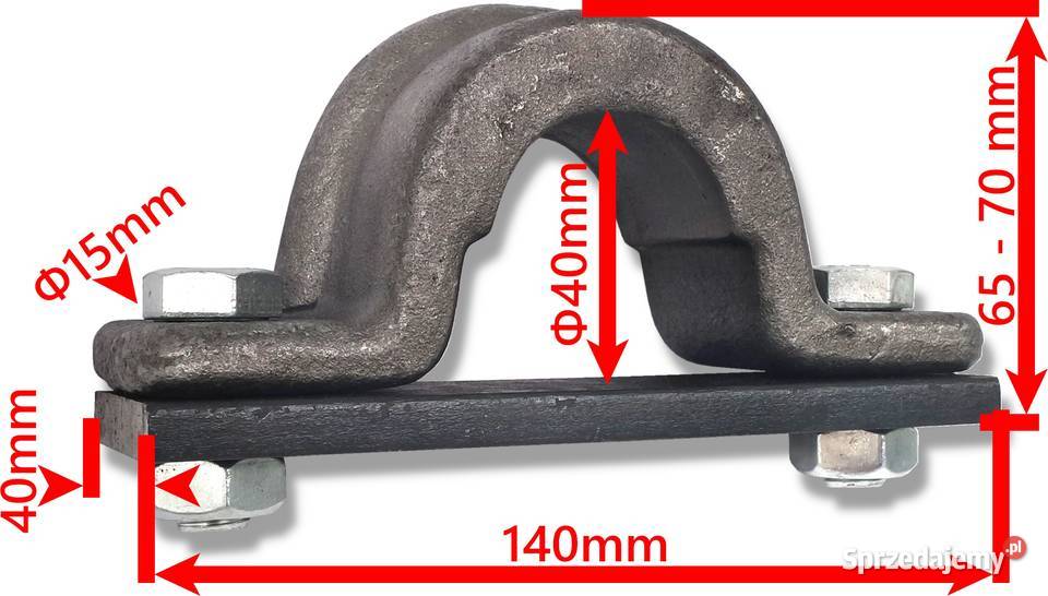 MOCNY Wspornik Mocowanie Siłownika FI 40 MM nieuszkodzony Solec Kujawski