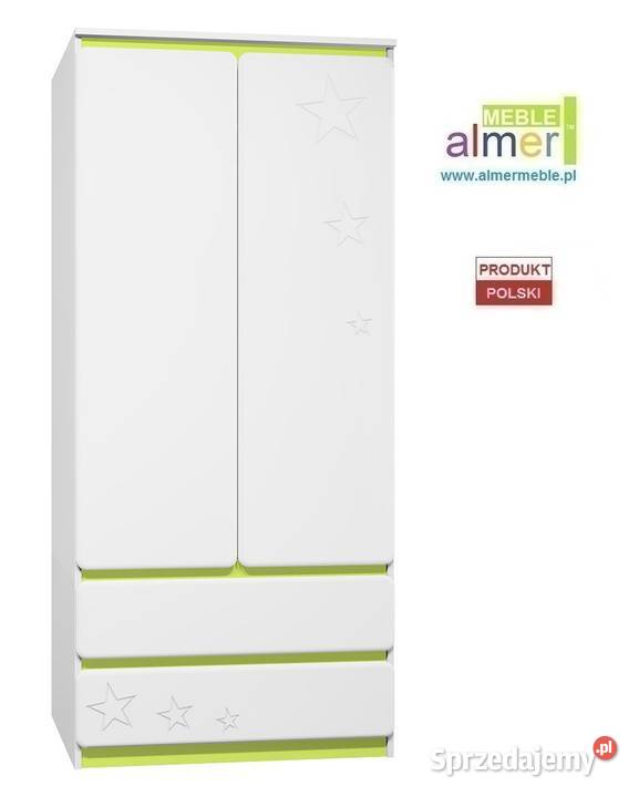 szafa dziecięca biała STARS MDF C21 90x55 w200 Koło sprzedam