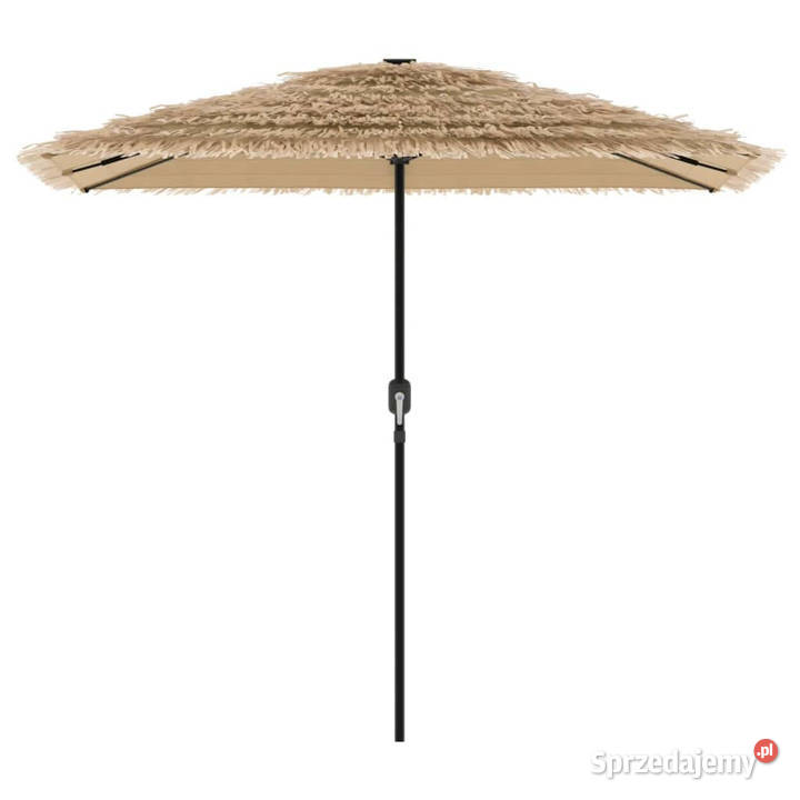 Parasol ogrodowy na stalowym słupku brązowy Warszawa sprzedam