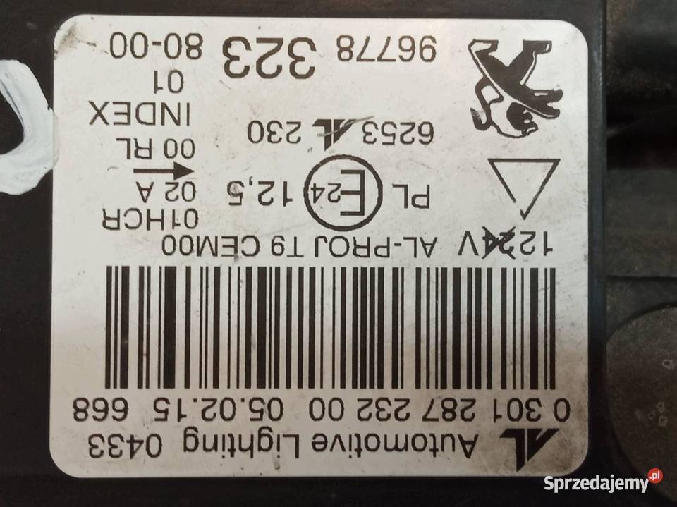 LAMPA PRZÓD PRAWA FULL LED 96778323 Peugeot 308 osobowe świętokrzyskie sprzedam