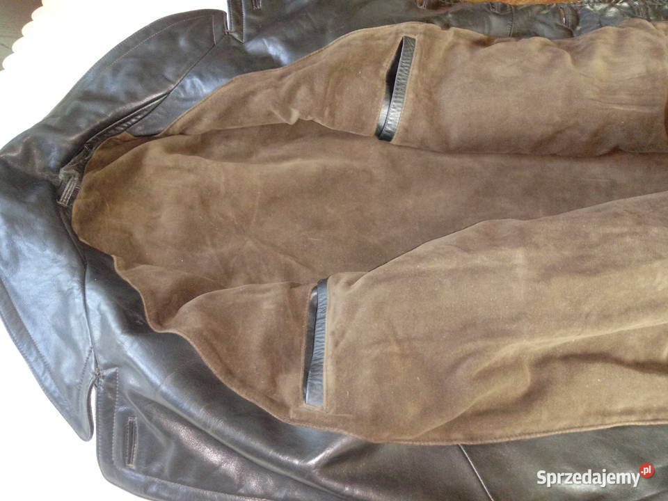 płaszcz skórzany kurtka męski czarny do Piotrówek