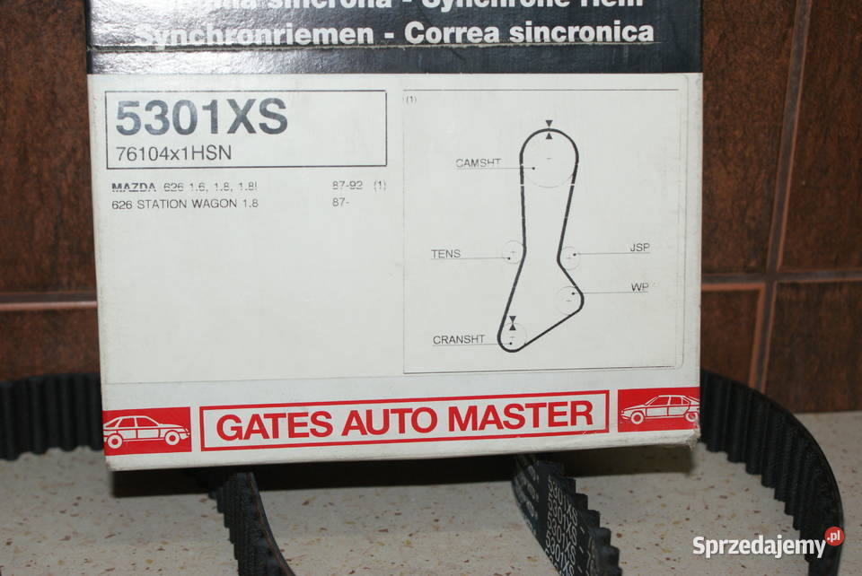 GATES 5301 Pasek rozrządu MAZDA 626 III 18 mazowieckie Białobrzegi