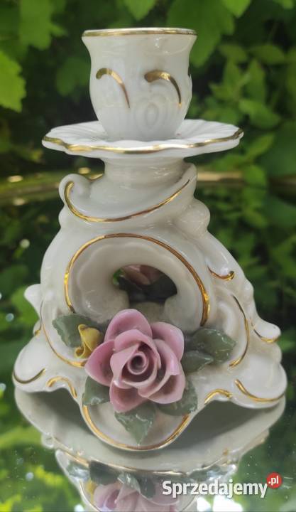 SANDISELL HFFNER CO DRESDEN FIGURALNY ŚWIECZNIK Pabianice