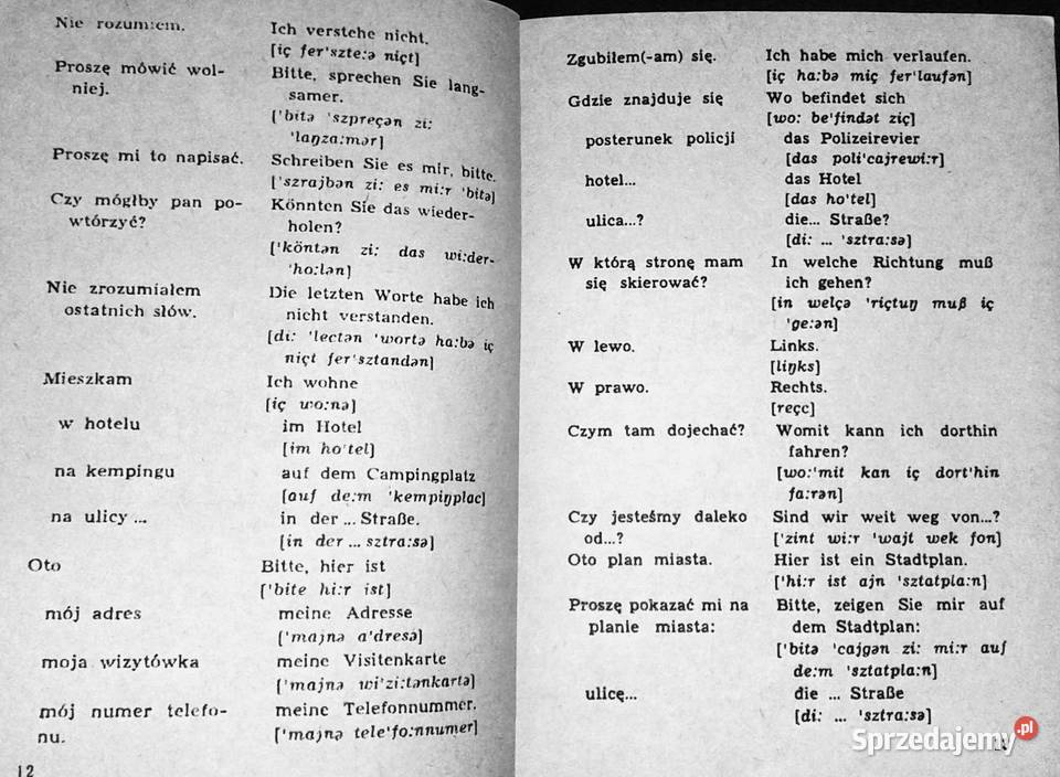 Mini rozmówki niemieckie Alina Wójcik Rok wydania 1981 Książki i Podręczniki Chełm