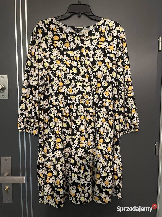 Look sukienka modny wzór kwiaty floral hit 44 Choszczno