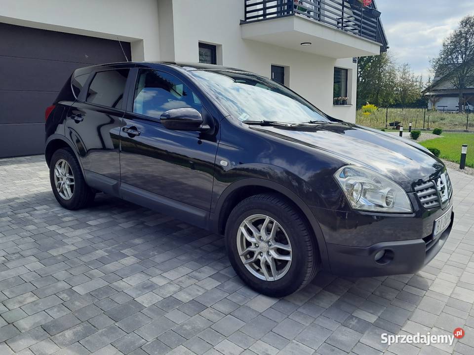 Nissan quashqai 2007r 16 benzyna czarny panorama wielofunkcyjna kierownica Białystok