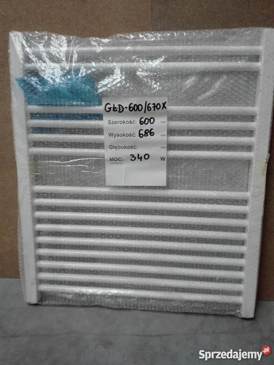 Grzejnik Łazienkowy GŁD 600670X Biały Ocynk Siedlce
