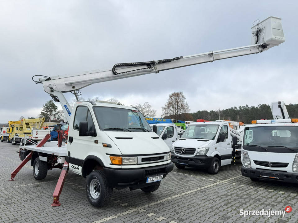 Iveco Daily 4x4 Zwyżka 16m MULTITEL 162 ALUAF specjalny Widełki