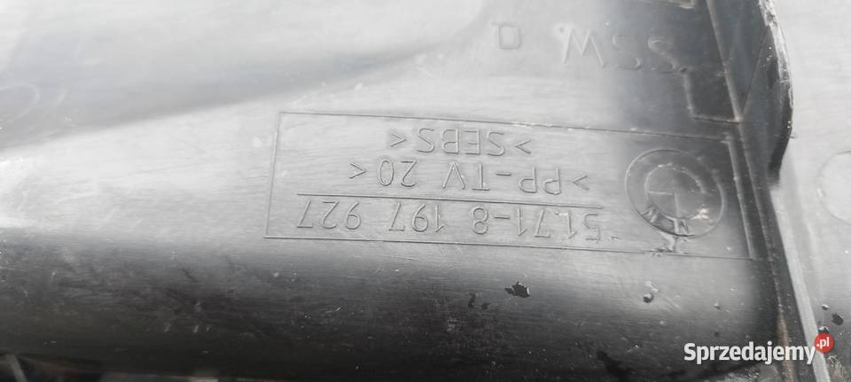 51718197927 BMW 3 E46 KANAŁ WLOT KIEROWNICA