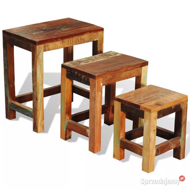 vidaXL Zestaw 3 stolików wsuwanych 241093 Warszawa