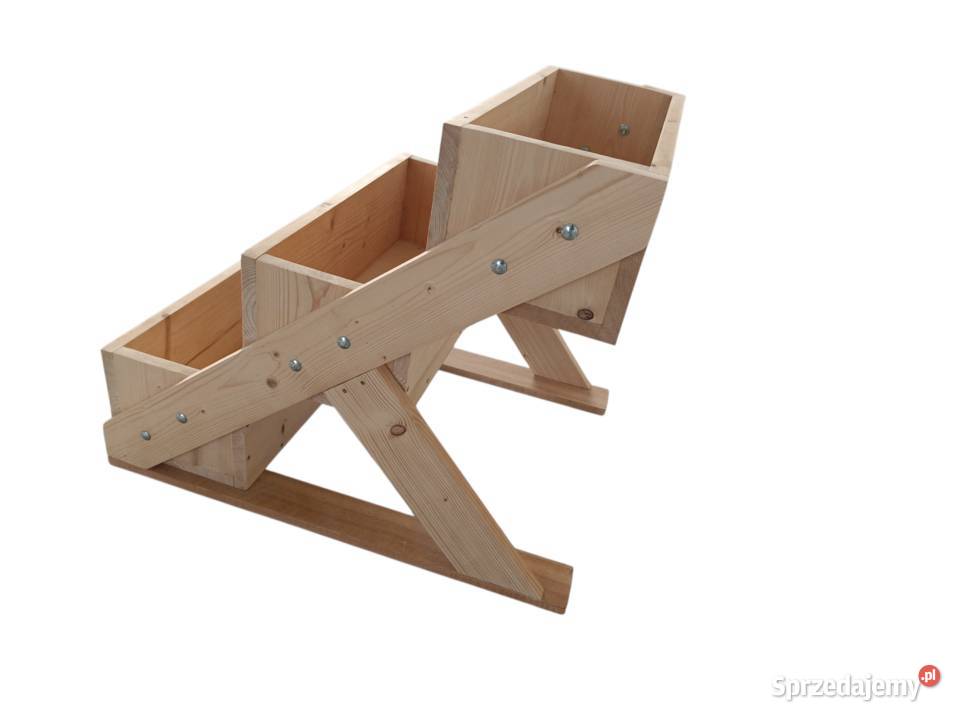 Kwietnik kaskadowy 70x54x595 surowe drewno Miechów