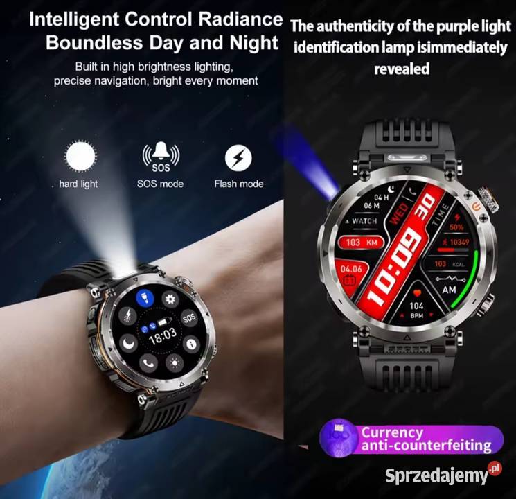 Smartwatch męski 17 cala HD Amoled Chrzanów