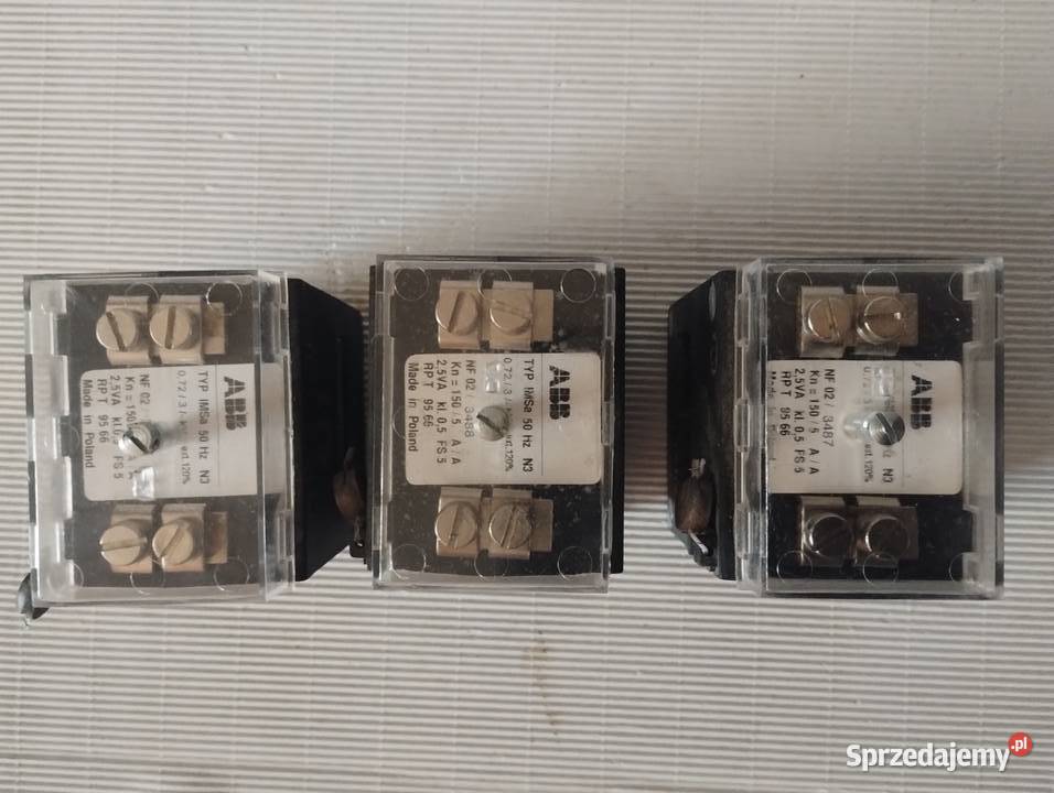 Przekładniki prądowe typ IMSa 50Hz N3 ABB małopolskie sprzedam