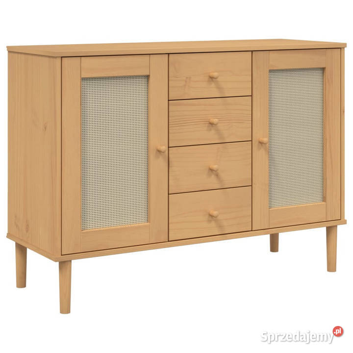 Szafka SENJA imitacja rattanu brązowa 112x40x80 Warszawa